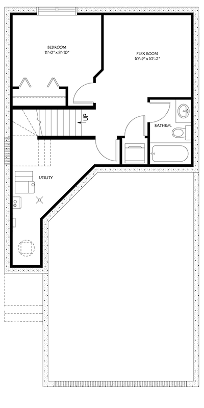 Basement floor plan